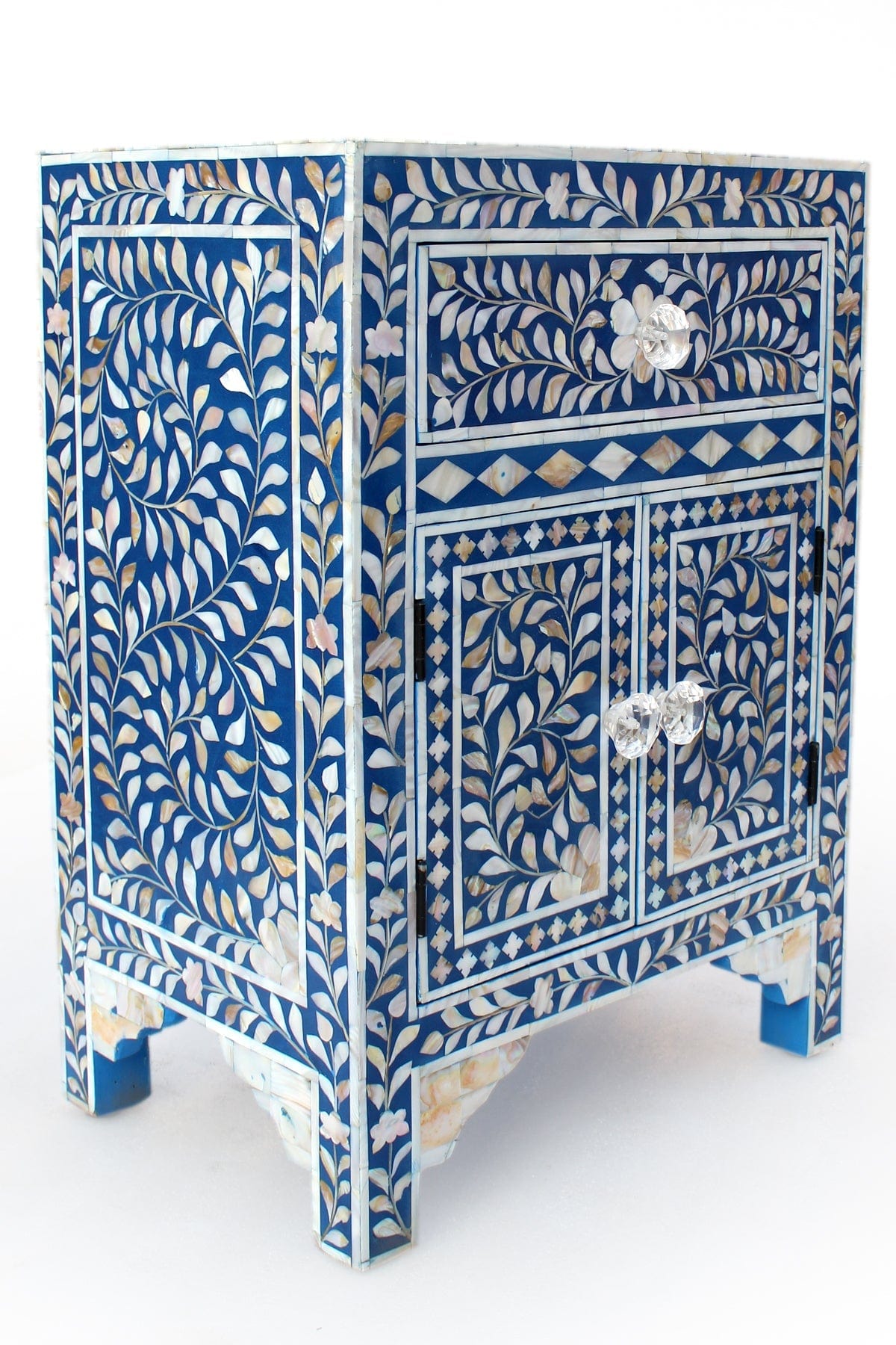 Handmade Customized Mother of Pearl Bedside Table