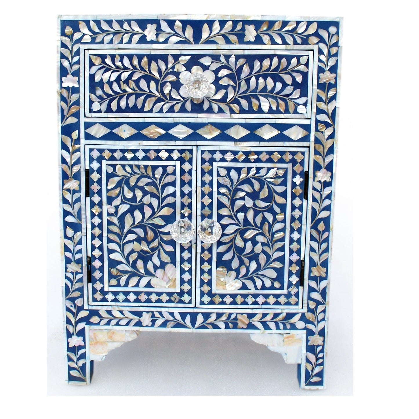 Handmade Customized Mother of Pearl Bedside Table