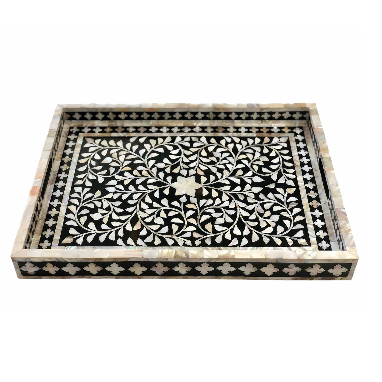 Handmade Customized Mother of Pearl Rectangular Serving Tray