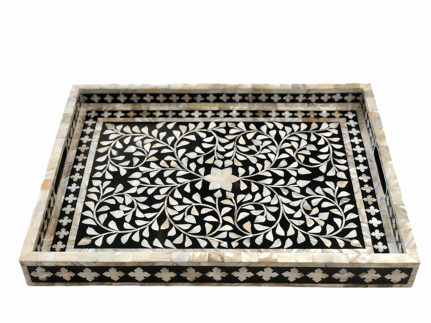 Handmade Customized Mother of Pearl Rectangular Serving Tray