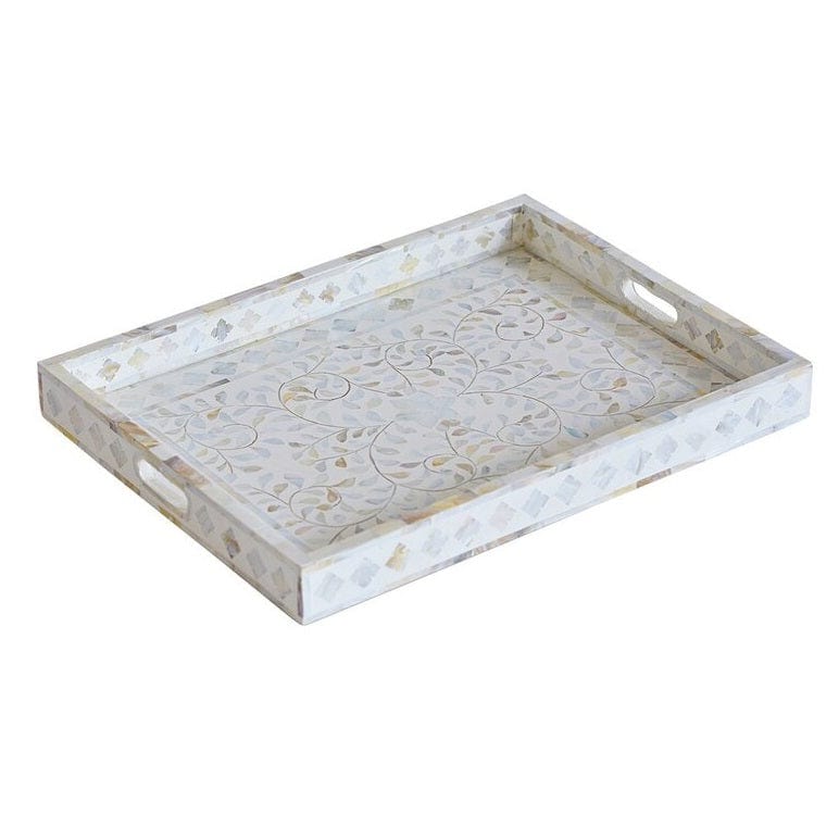 Handmade Customized Mother of Pearl Inlay Serving Tray