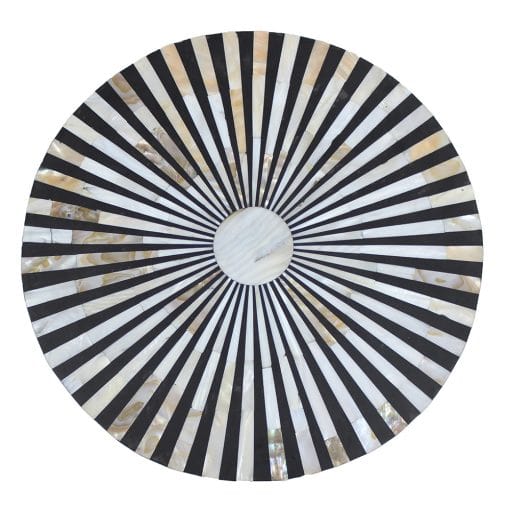 Handmade Customized Mother of Pearl Round Stool