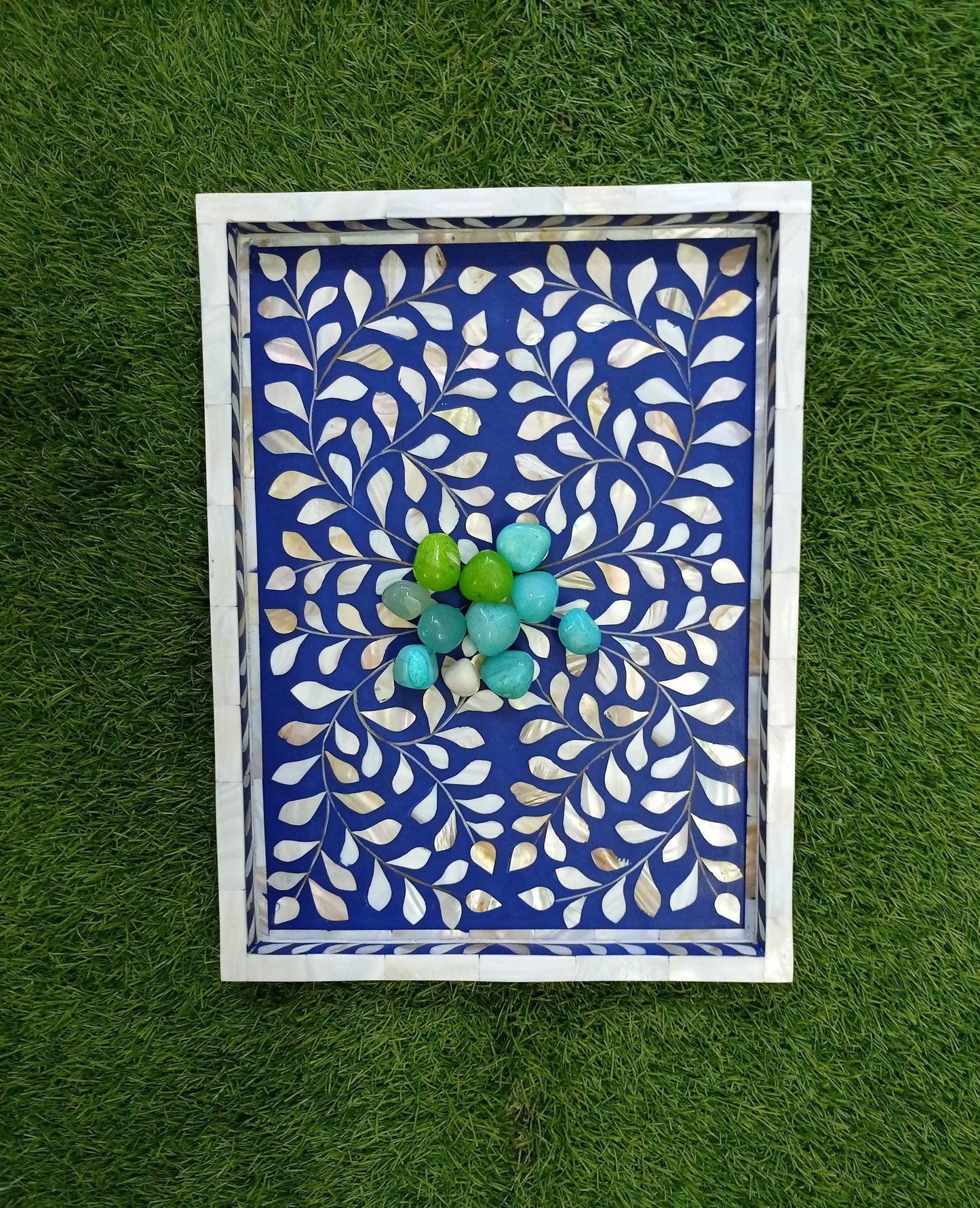 Handmade Customized Mother of Pearl Serving Tray