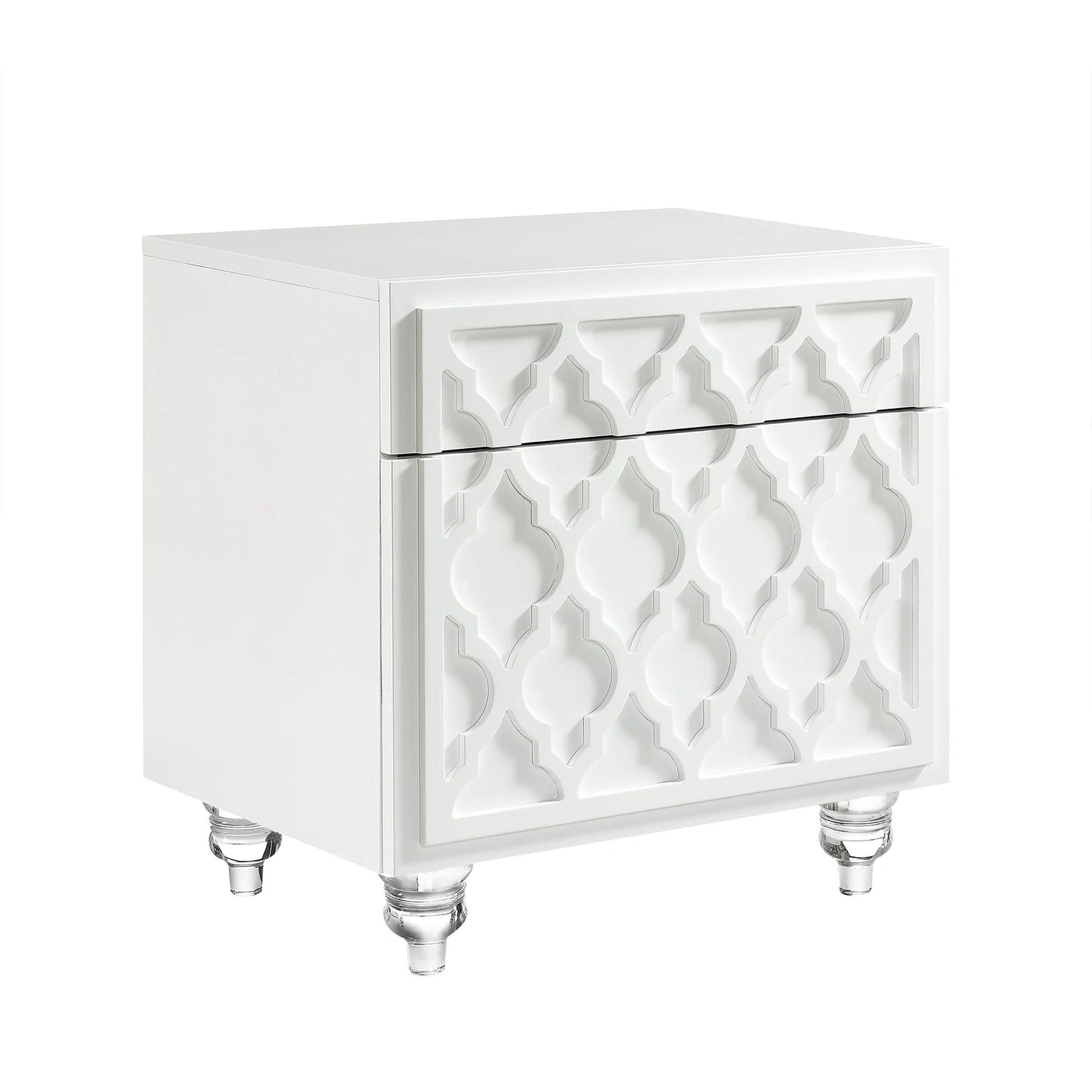 Handmade Customized Wooden 1 Drawer and 1 Cabinet Bedside