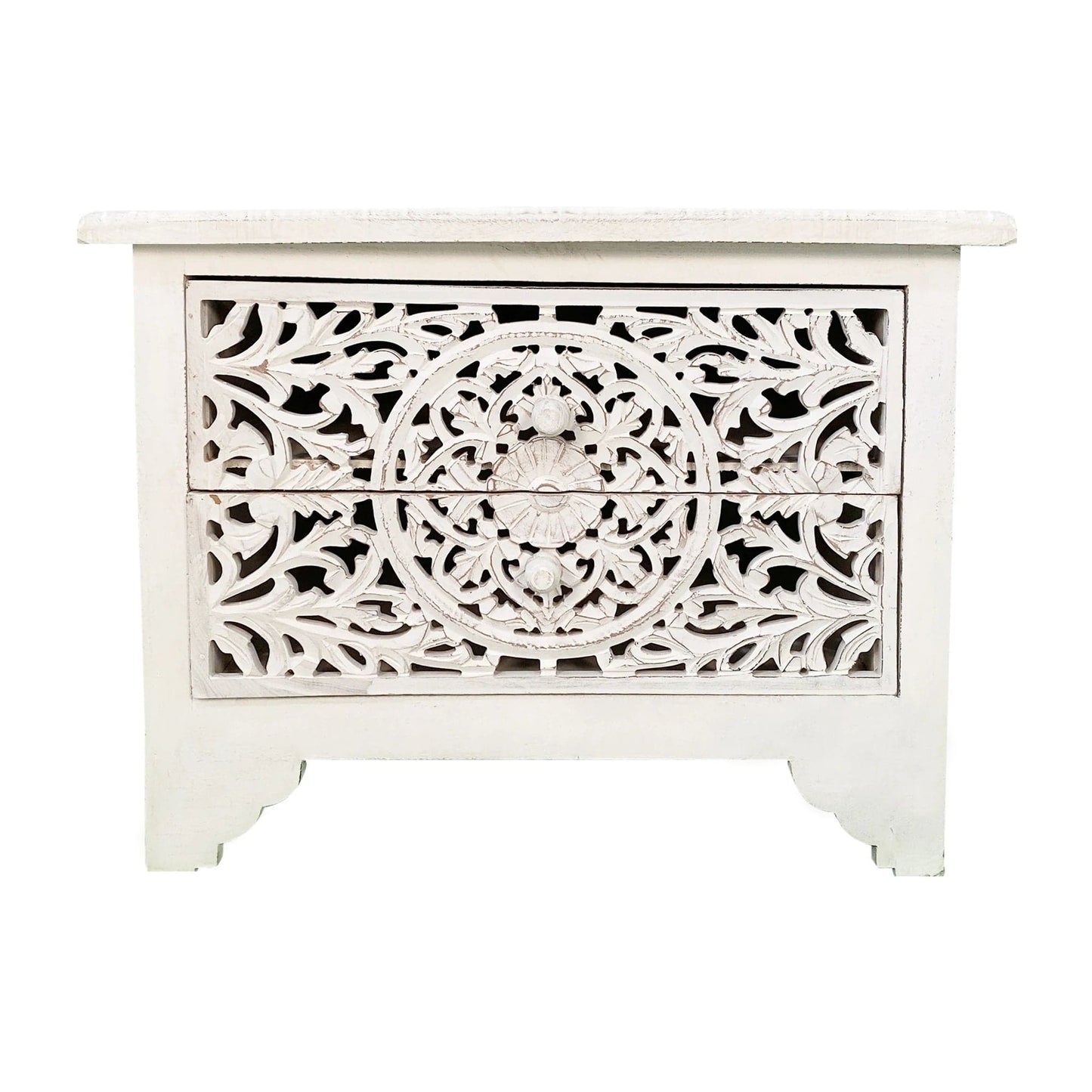 Handmade Customized Woodend 2 Drawer Bedside Table