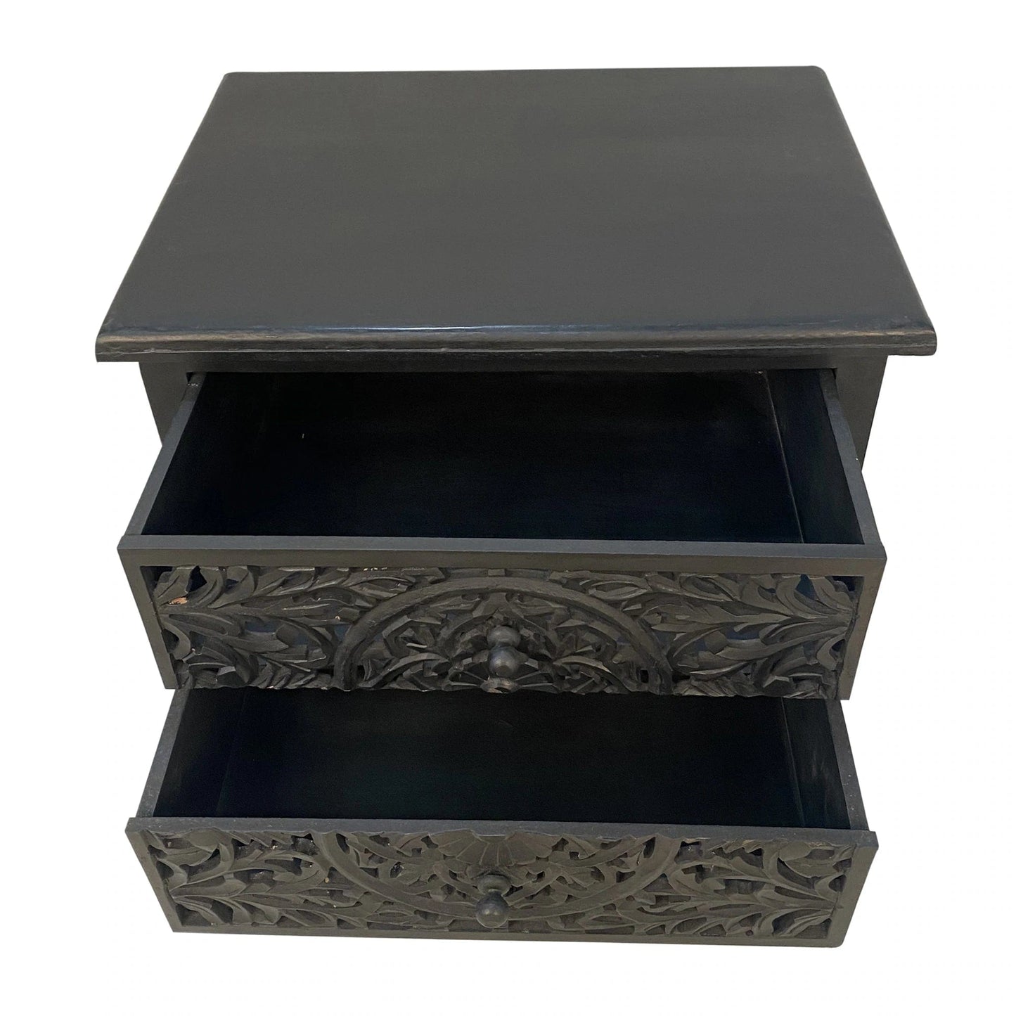 Handmade Customized Wooden 2 Drawer Bedside Table