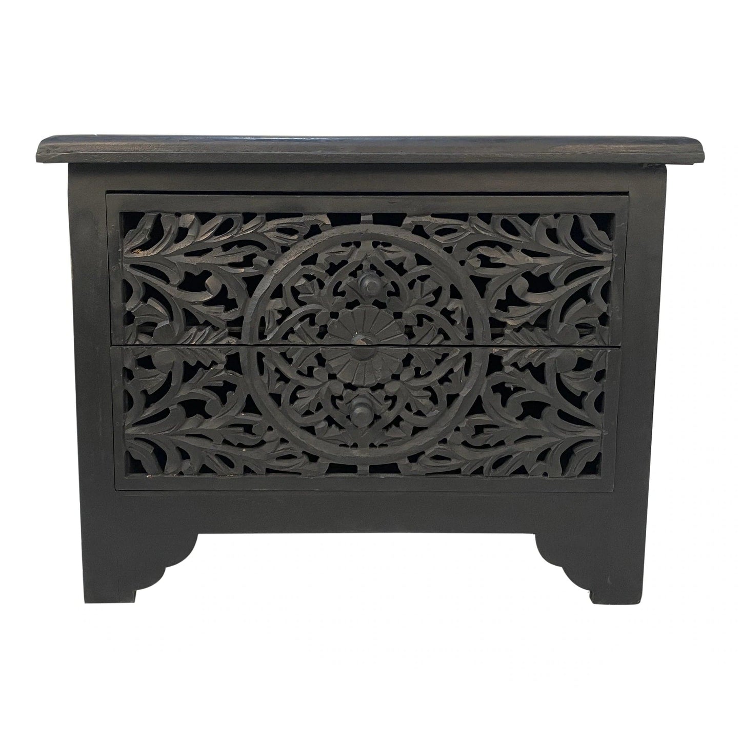 Handmade Customized Wooden 2 Drawer Bedside Table