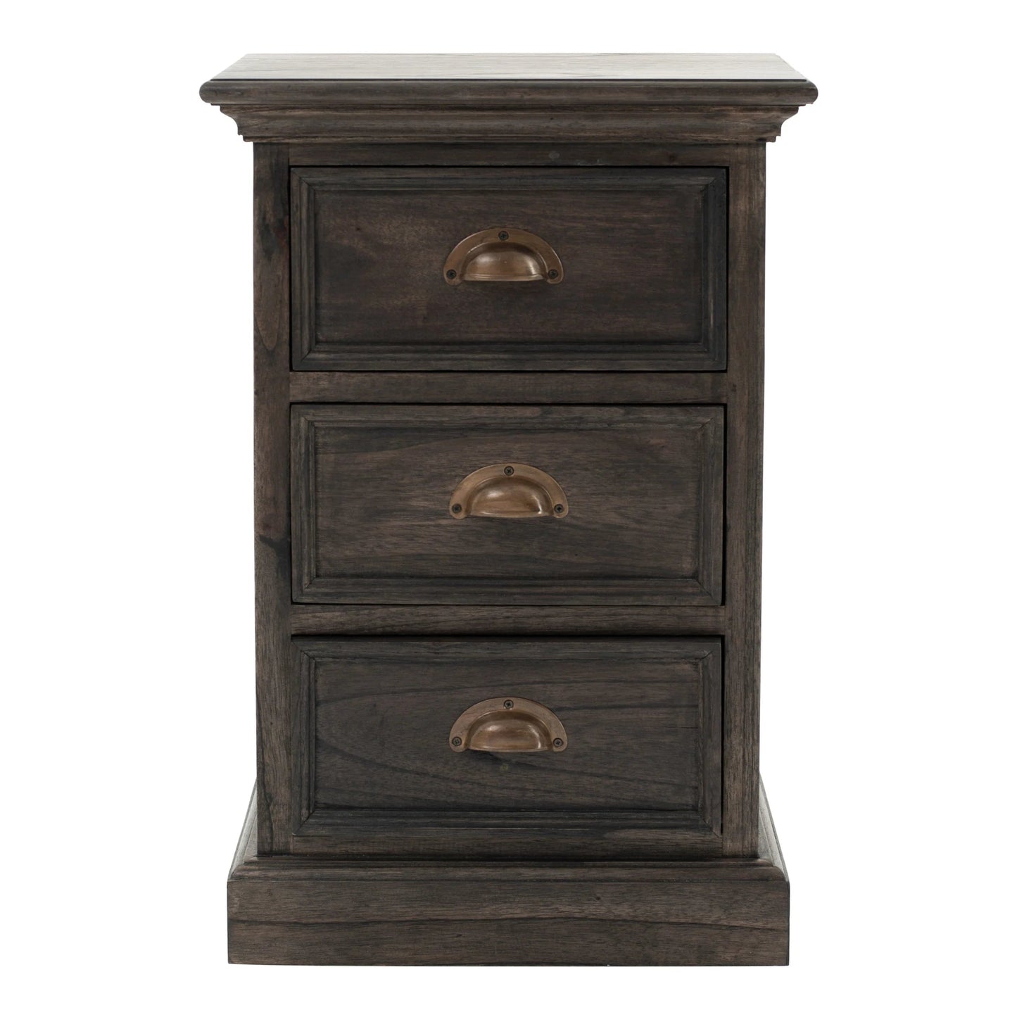 Handmade Customized Wooden 3 Drawer Bedside Table