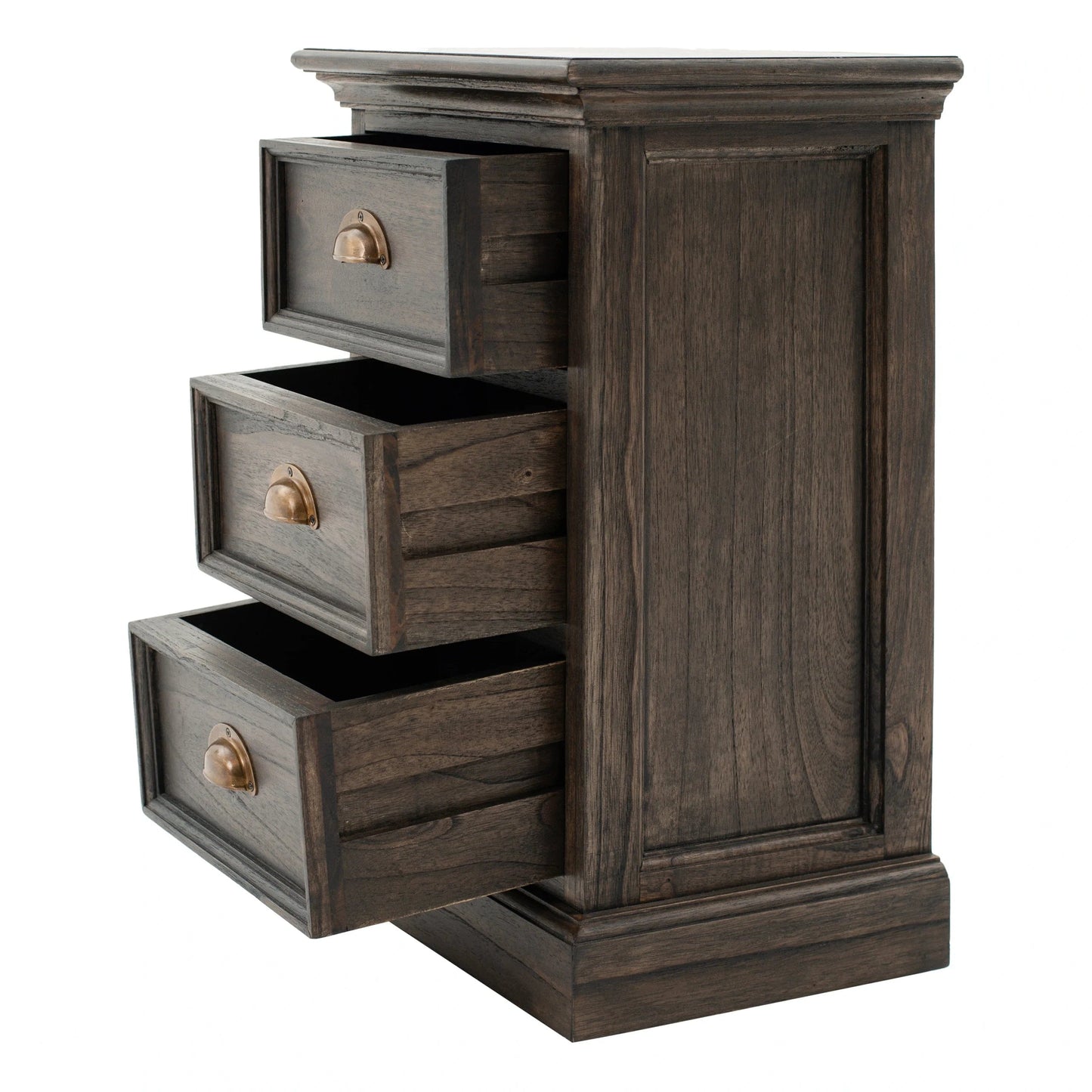Handmade Customized Wooden 3 Drawer Bedside Table