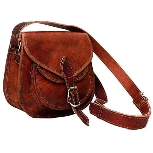 Handmade Women's Leather Purse/ Satchel Handbag /Tote Bag/ Brown Leather Cross Body Shoulder Bag