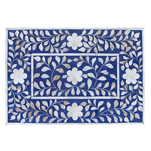 Best Mother of Pearl Inlay Floral Bedside/Nightstand/Side table for Home and Office Decor