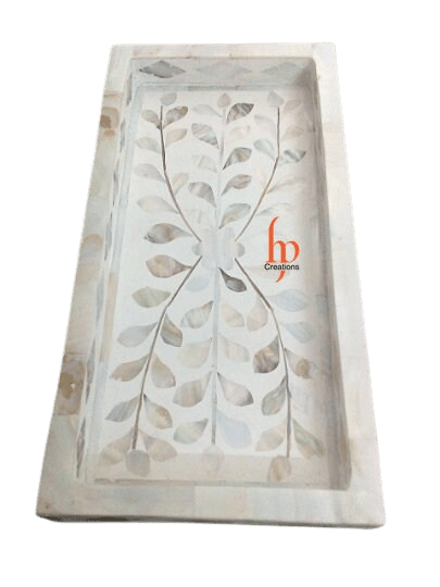Handmade Mother Of Pearl Inlay Tray Decorative Serving Tray Beautifully Crafted Home Decor Kitchen Decor Perfect Gift For Loved Ones