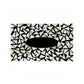 Mother Of Pearl Tissue Box In White Triangle Pattern
