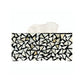 Mother Of Pearl Tissue Box In White Triangle Pattern