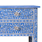 Mother of pearl inlay floral design  sideboard chest of drawers