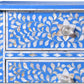 Mother of pearl inlay floral design  sideboard chest of drawers