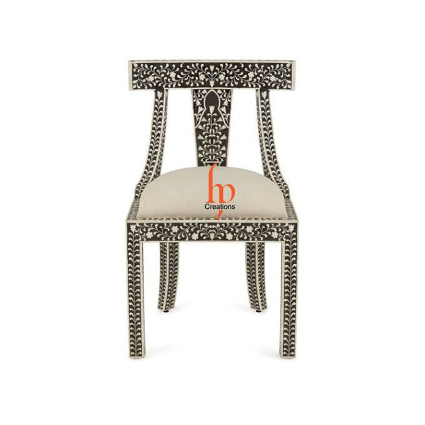 Personalized Handmade Bone Inlay Chair Beautiful Floral Design Antique Chair Best For Home Decor