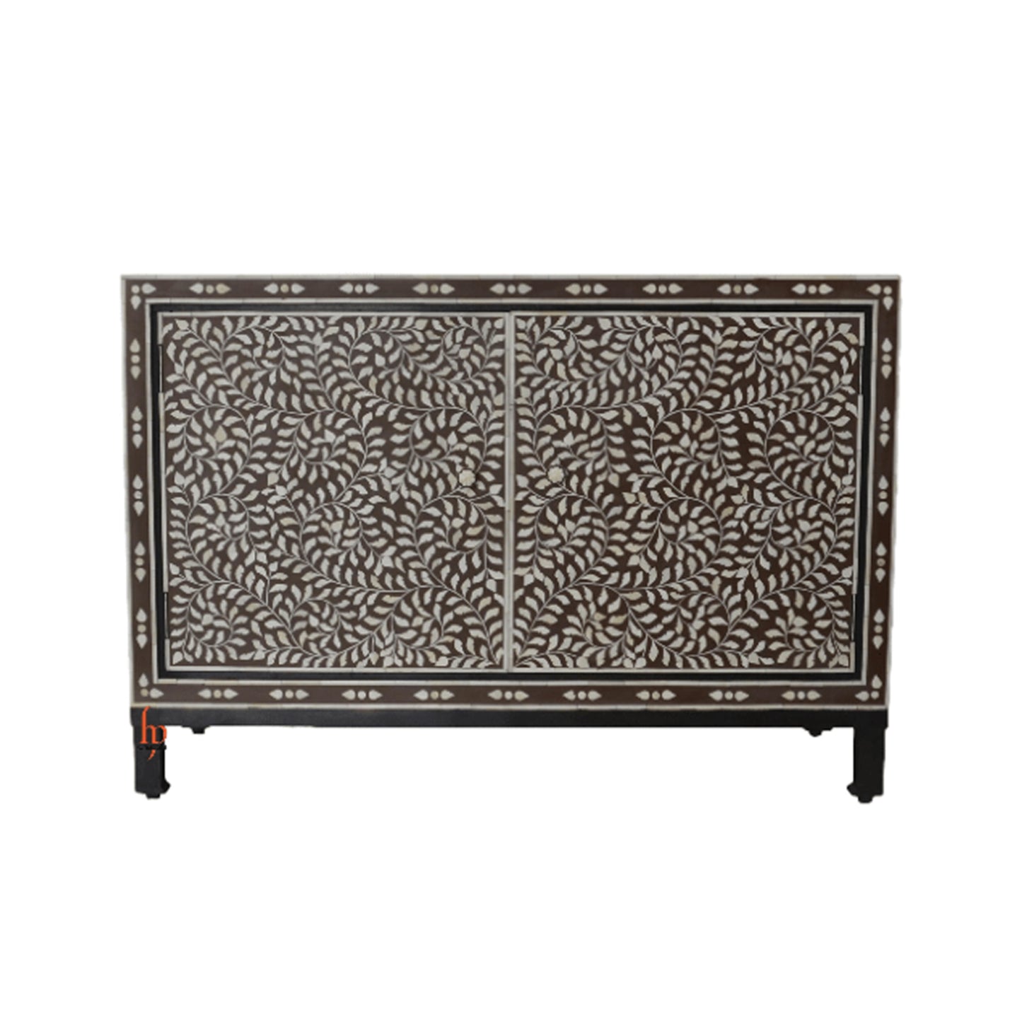 Bone Inlay Big Sideboard Cabinet Beautiful Floral Design Living Room Cabinet Beautiful Handmade Home Decor Inlay Furniture