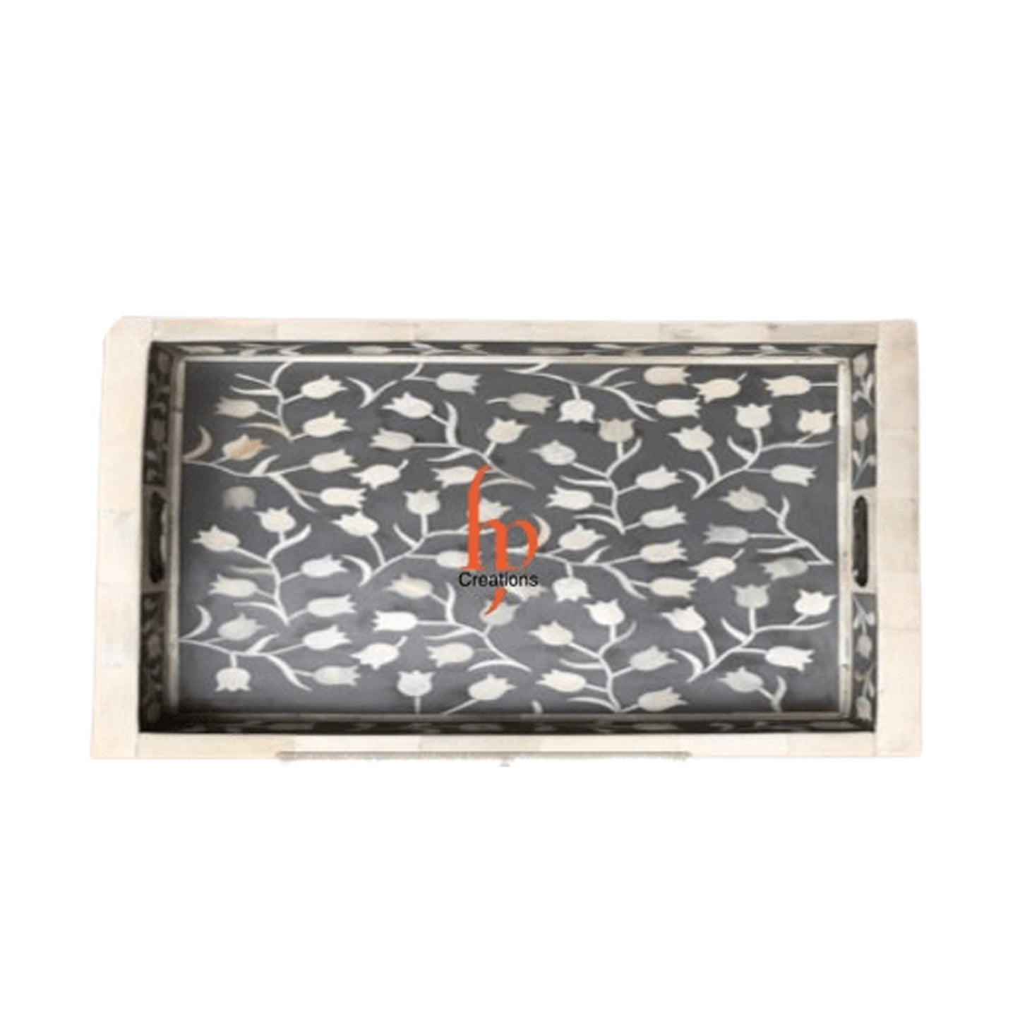 Personalized Bone Inlay Serving Decorative Rectangular Tray Perfect gift for Any Occasion