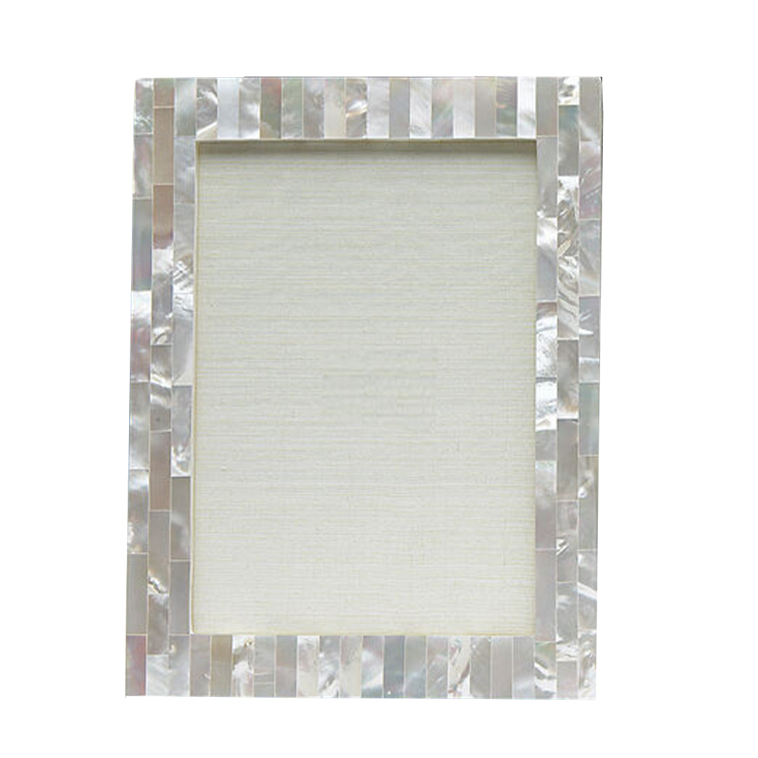 Handmade Customized Mother of Pearl Black Photo Frame