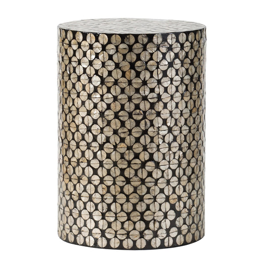 Handmade Customized Mother of Pearl Round Stool