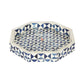 Hand Crafted Bone Inlay Hexagon Tray Decorative Serving Tray Perfect gift for loved ones Best gift for any Occasion