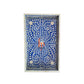 Handmade Bone Inlay Blue Tray Set of 2 Pieces Bone Inlay Rectangular Floral Tray Best Gift For Your Loved Once