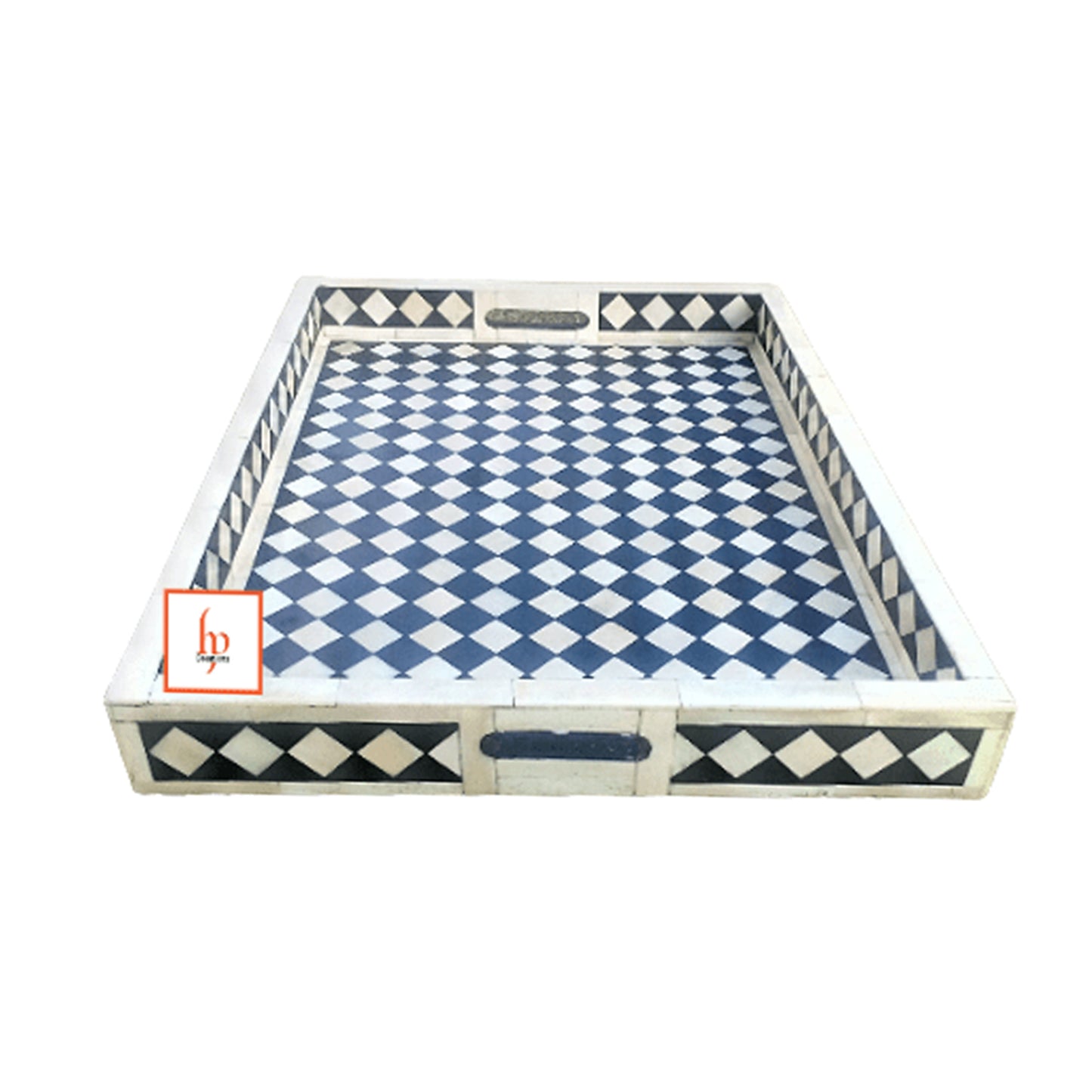 Beautifully Handcrafted Bone Inlay Decorative Serving Tray a Perfect Gift for Loved Ones