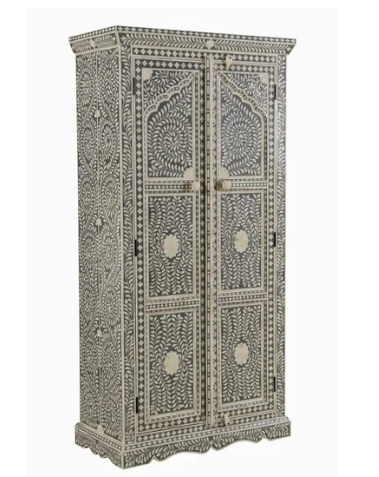 Personalized Handmade Bone Inlay Antique Floral Wardrobes Best For Home