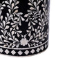 Bone Inlay Stool In Floral Pattern