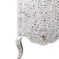 Mother of Pearl Chest of 3 Drawer in floral pattern white color