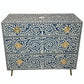 Mother Of pearl Inlay chest of drawers in floral pattern