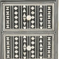 Bone Inlay Bedside Table in Black Color New Pattern.