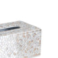 Handmade Mother Of Pearl Mosaic pattern Tissue Box