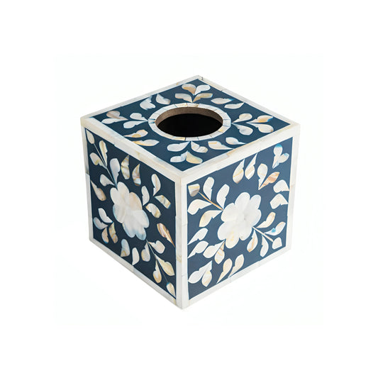 Handmade Customized Mother of Pearl Square Shape Tissue Box