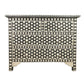 Bone Inlay Chest Of Drawers in Black Color