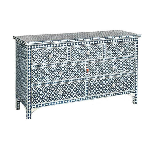 Bone Inlay Chest Of 7 Drawers Home Decor Inlay Furniture Handmade Bedroom Inlay Drawer Crafted
