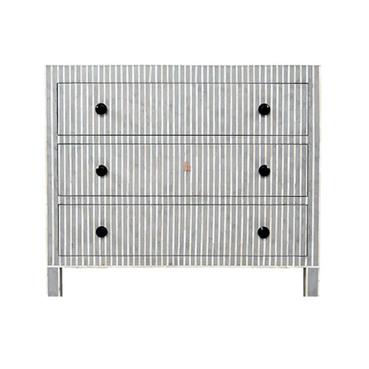 Handmade Bone Inlay Chest Of 3 Drawers Beautifully Design Inlay Chest Home Decor Inlay Furniture Decorative Living Table