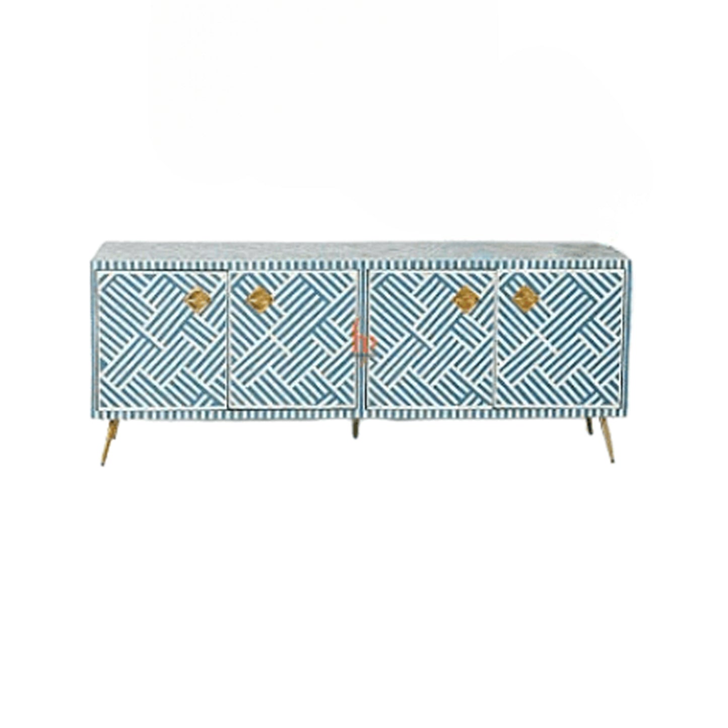 Handmade Bone Inlay Long Cabinet Beautifully Crafted Home Decor Furniture Attractive Living Room Furniture TV Cabinet