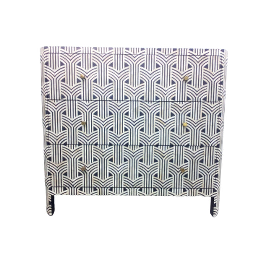 Personalized Bone Inlay Chest Of 3 Drawers Beautifully Crafted Home Decor Inlay Furniture Decorative Living Table