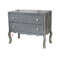 Hand-applied Retro looking Chest of Drawers Two Deep Drawers For Ample Storage