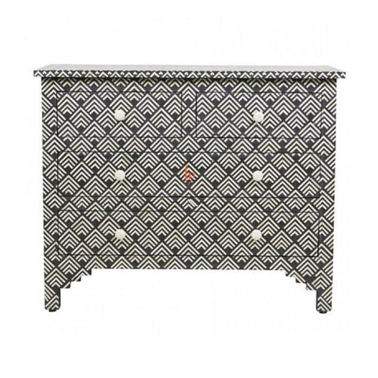 Personalized Handmade Bone Inlay 4 Chest Of Drawers Beautifully Crafted Home Decor Inlay Furniture