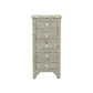 Bone Inlay Chevron Design Long Chest Of 5 Drawers Stunning Look Inlay Chest Attractive Night Table Handmade Furniture
