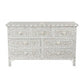 Personalized Bone Inlay Handmade Chest Of 7 Drawers Beautifully Crafted Home Decor Inlay Furniture