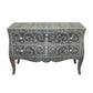 Handmade Bone Inlay Chest of 2 Drawers Beautifully Crafted Home Décor Inlay Furniture Decorative Living Table
