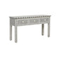 Handmade Bone Inlay Three Drawer Geometric Console