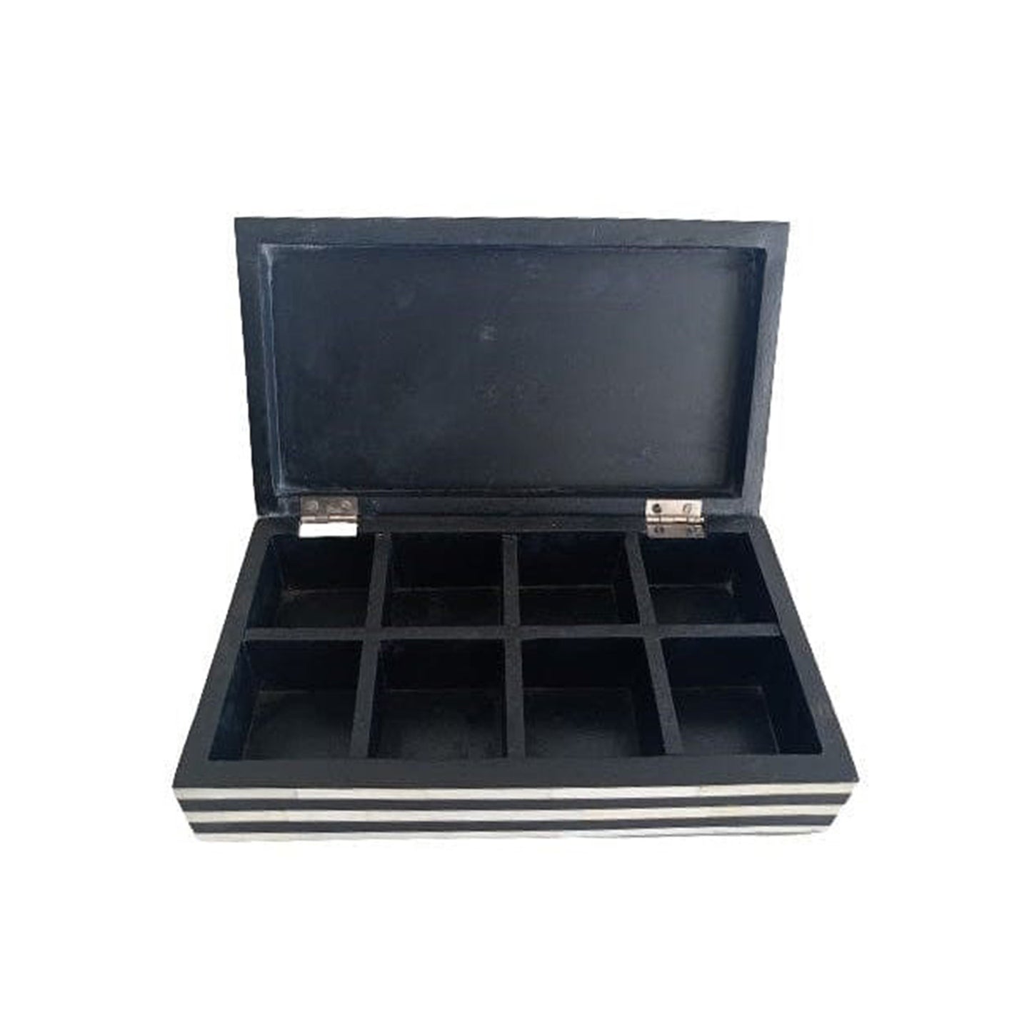 Handmade Customized Bone Inlay Strip Pattern Jewelry Box