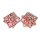 Handmade Customized Bone Inlay Floral Coaster Set of 4 Coaster Plate for Home Decor