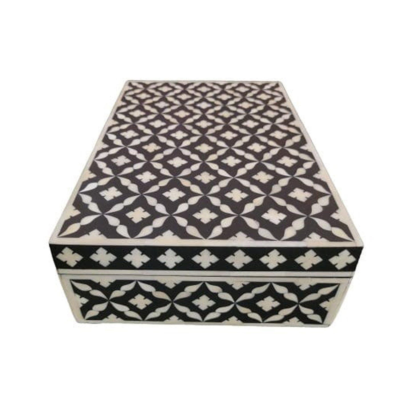Customized Bone Inlay Handmade Moroccan Pattern Jewelry Box