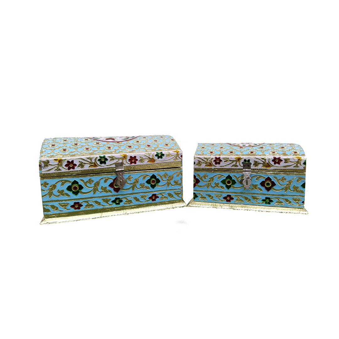 Personalized handmade Decorative Meenakari Art Jewellery Box Best Gift For Any Occassion